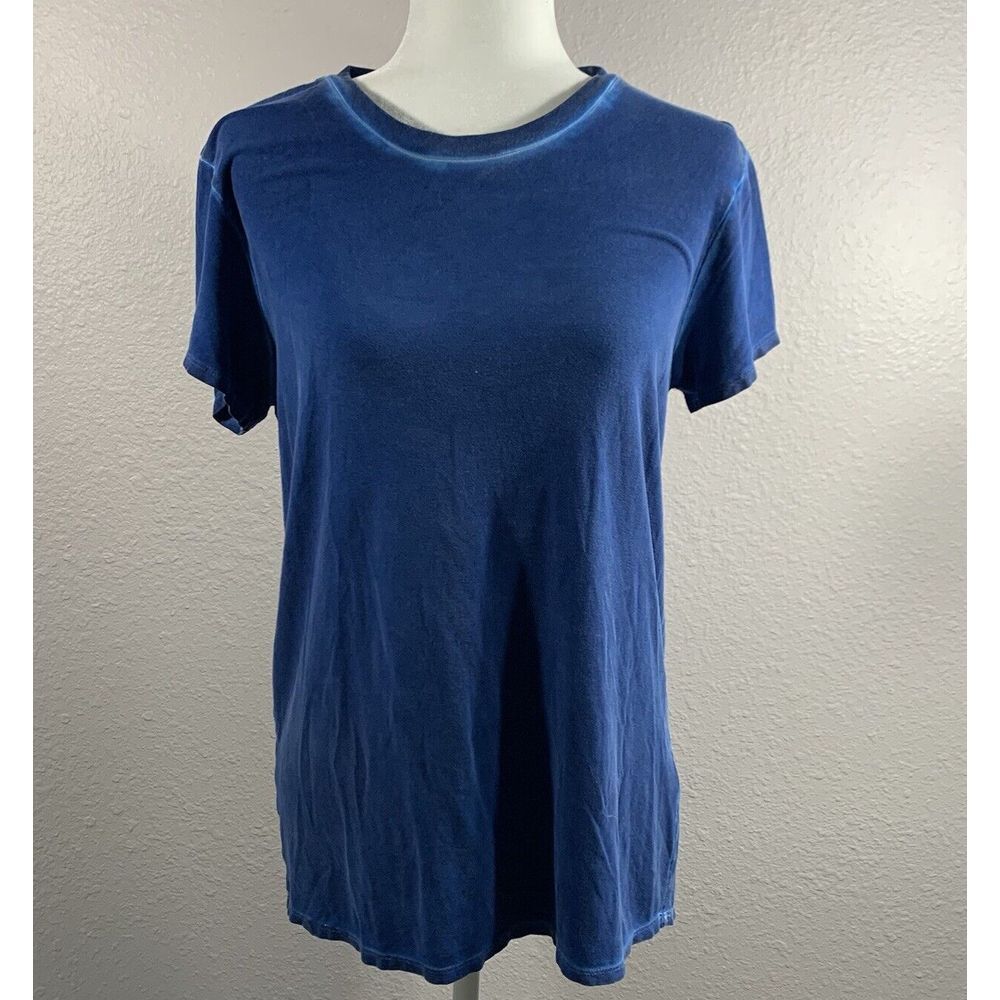 RVCA Women's Sunday Collection Blue Chopper T-Shirt Open Back Size Small